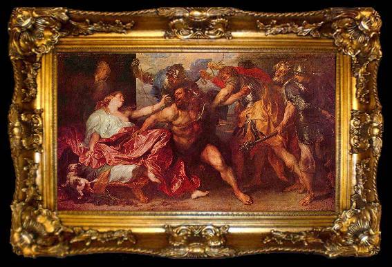 framed  Anthony Van Dyck Samson and Delilah,, ta009-2